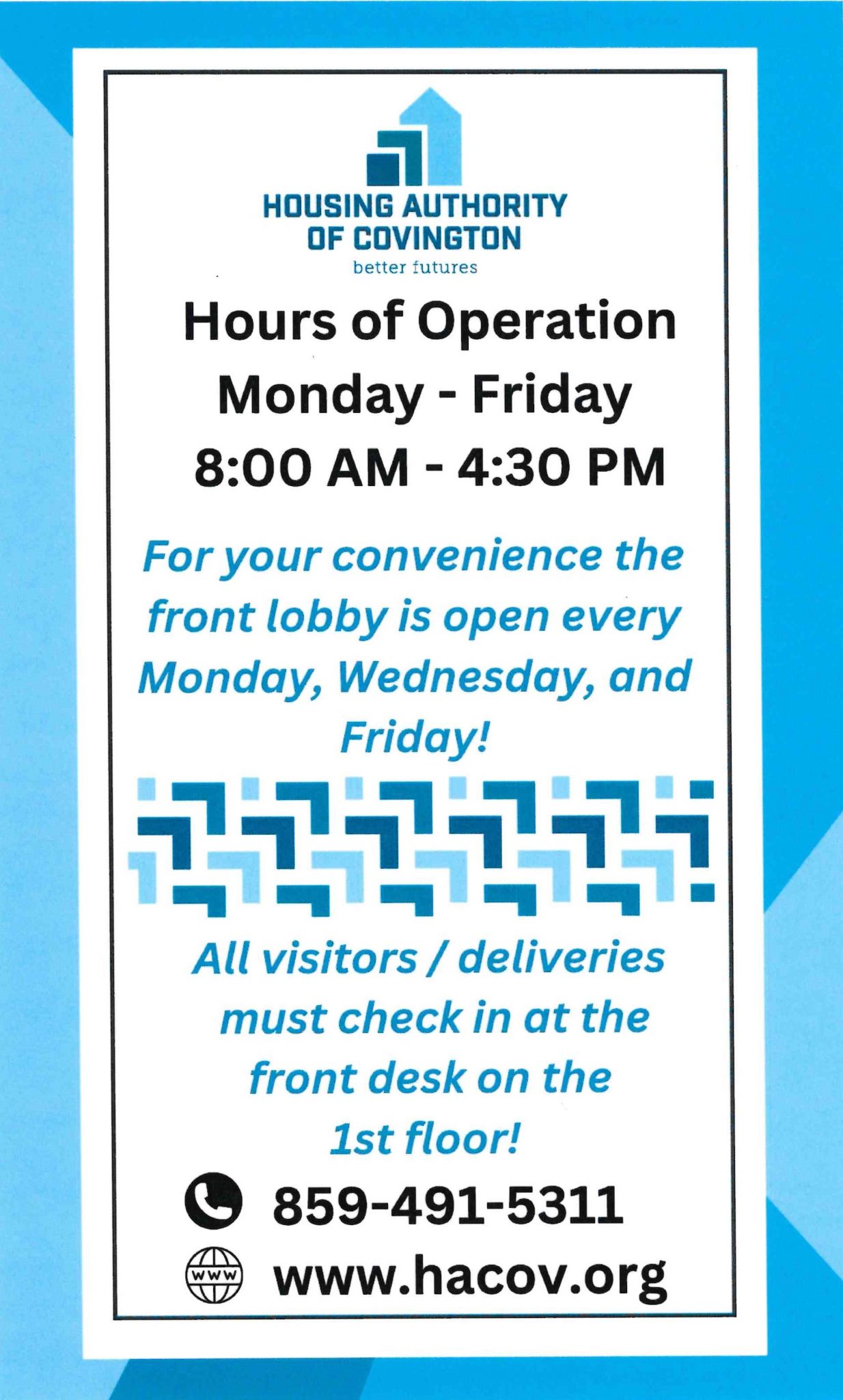 What’s happening in the Housing Authority of Covington…… The Housing